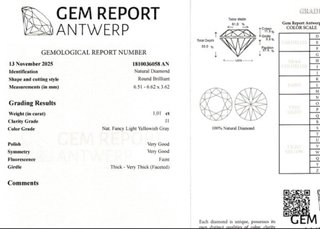 Diamante Natural 1.01 ct