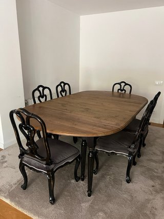 Mesa comedor roble natural