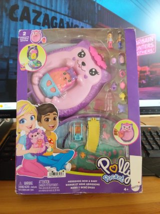 Polly Pocket Mamá Erizo y Bebé