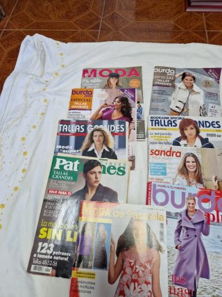 8  Burda-Patrones-Sandra Moda tela grande