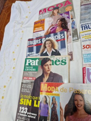 8  Burda-Patrones-Sandra Moda tela grande