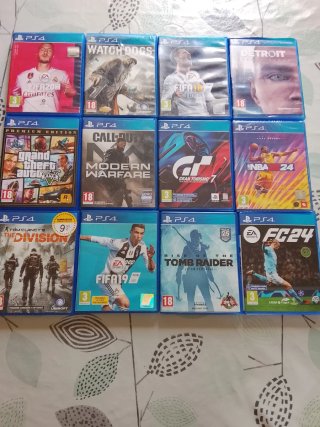Lote Juegos PS4: FC24, NBA 2K24, GT7, Tomb Raider.
