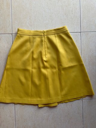 Falda Massimo Dutti Talla S Amarilla