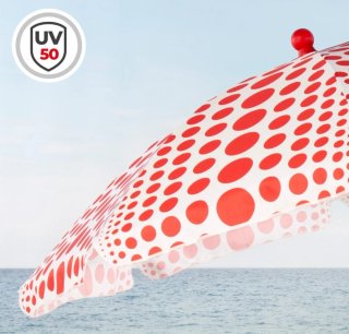 Sombrilla Aktive Playa 200cm Lunares Rojos