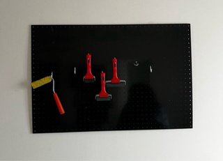 Panel de herramientas negro 90x60 cm