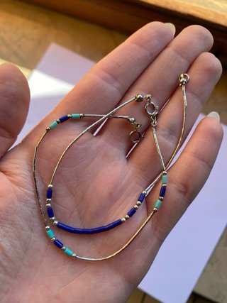 Braccialetti di perline Argento 925 anni 2000 y2k