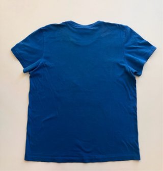 T-shirt Adidas uomo vintage blu multicolor