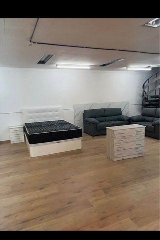 Cama con cabecero tapizado + Colchón 70%!! OFERTA