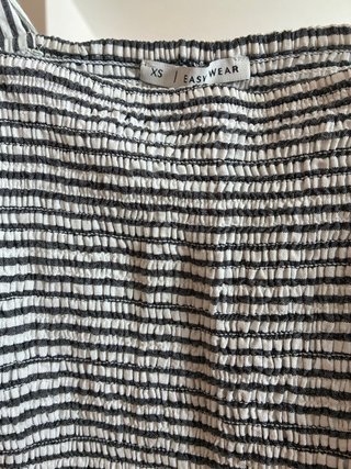Vestido corto de rayas