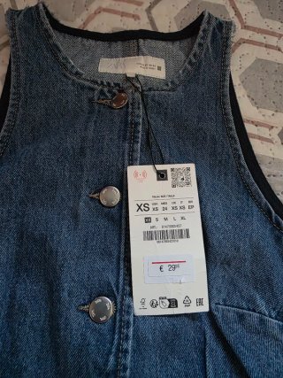 Vestido Vaquero Zara Talla XS