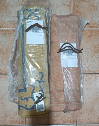 Alfombras de lana pura virgen (2 unidades)