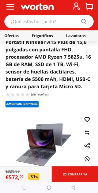 Ninkear A15 Plus Ryzen 7 - NUEVO PRECINTADO -