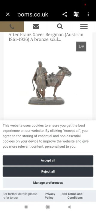 Figura bronce hombre con burro S.XIX Australia