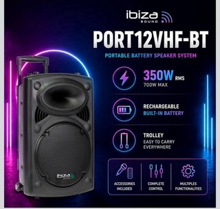Altavoz Ibiza 12 700W Portátil