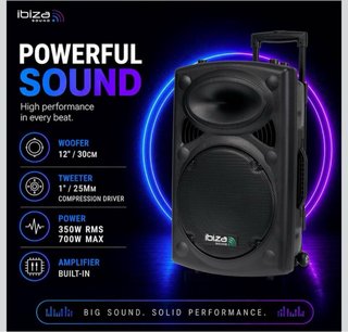 Altavoz Ibiza 12 700W Portátil