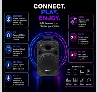 Altavoz Ibiza 12 700W Portátil