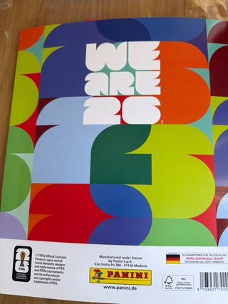 Álbum Panini Mundial FIFA 2026 + 6 pegatinas