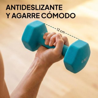 Juego Mancuernas 1-4kg + Soporte