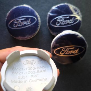TAPABUJES FORD 54mm AZUL - EMBLEMA LLANTAS FORD