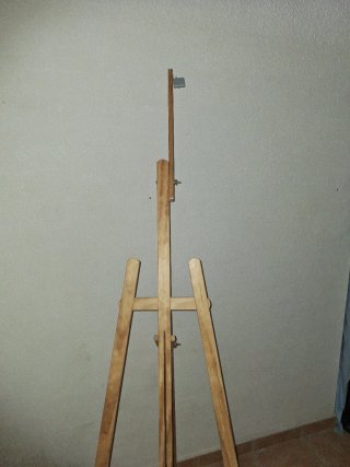 Caballete de madera para pintar