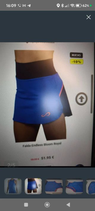 CONJUNTO (S) FALDA+ CAMISETA Padel Mujer Endless