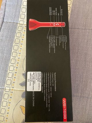 Altavoz Micrófono WSTER WS-169B Rojo