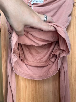 Top drapeado rosa Pull&Bear talla M