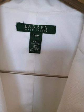 Blazers Blanco Verano Ralph Lauren Talla 16W.