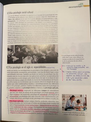 Psicología, Bachillerato