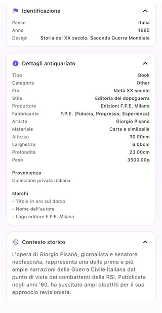 Libro Storia della Guerra Civile in Italia