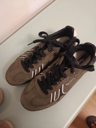 2 pares Zapatillas náuticas Fluchos piel marrón y