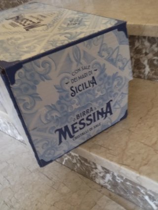 Scatola Birra Messina Cristalli di Sale