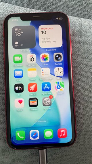 iPhone 11 Rosso 64GB batteria 100%
