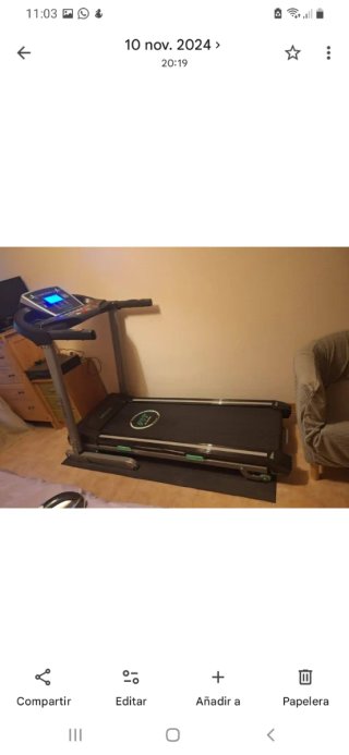 Cinta de correr eléctrica plegable