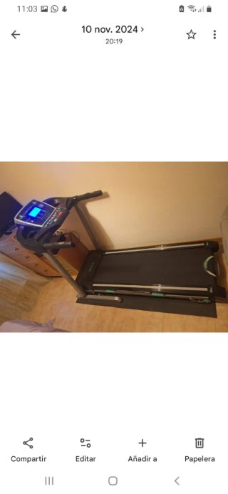 Cinta de correr eléctrica plegable