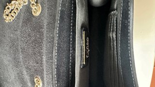 Bolso Furla Original Negro Cadena Dorada