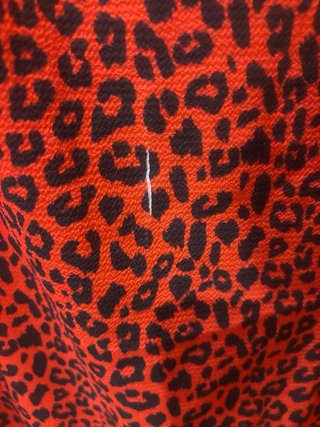 Vestido Boohoo Estampado Leopardo Rojo