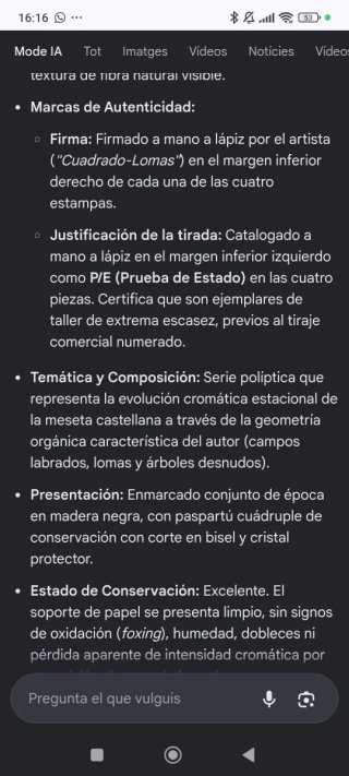 Xilografía original Félix Cuadrado Lomas