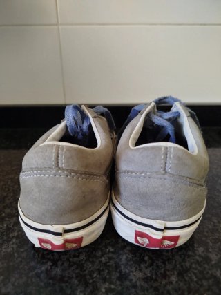 Tenis Vans Gris y Azul