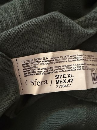Polo de punto Sfera verde Talla XL