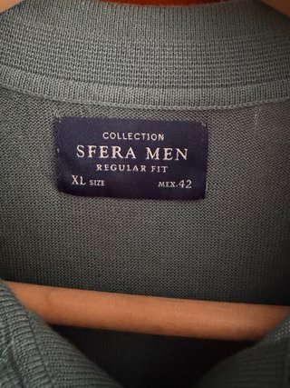 Polo de punto Sfera verde Talla XL