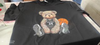 Camiseta Oso NBA 24 Negra Talla M