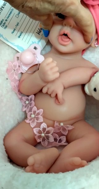 Bebé Reborn Silicona Completa 39cm
