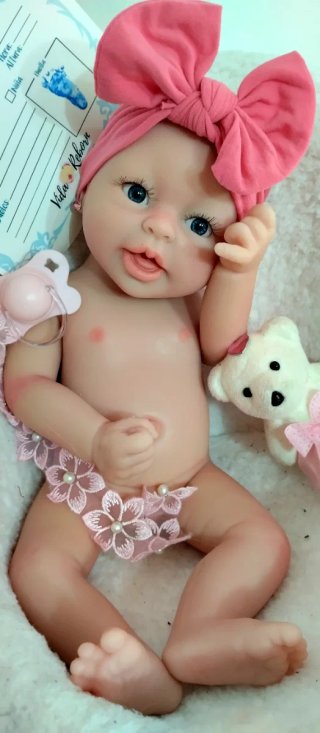 Bebé Reborn Silicona Completa 39cm