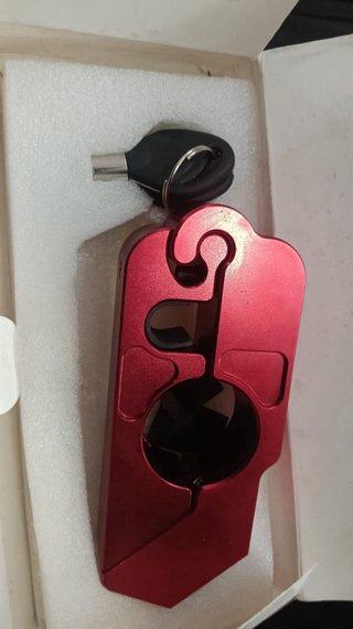 Candado Moto Rojo
