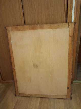Espejo antiguo madera y cristal