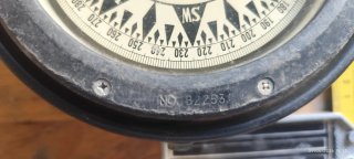 Brújula náutica antigua para barco Bitácora,