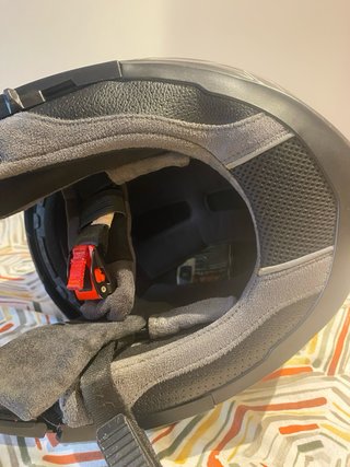 Casco de moto modular