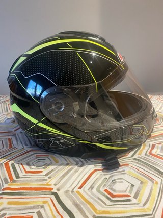 Casco de moto modular