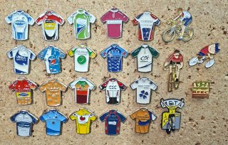 25 Pins Ciclismo Maillots Tour Giro Vuelta